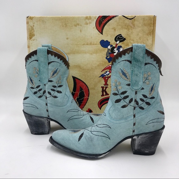 🆕 OLD GRINGO | Amitola Cowgirl Leather Blue Boots - Picture 3 of 7